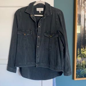 Black denim Field Jacket from The Great